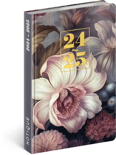 NOTIQUE 18-month diary Petito - Flowers 2024/2025, 11 × 17 cm - Planner - Main image