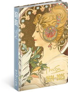 NOTIQUE 18-month diary Petito - Alfons Mucha 2024/2025, 11 × 17 cm - Planner