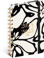 NOTIQUE Spiral 18-month diary Petito - Abstract 2024/2025, 13 × 18 cm - Planner