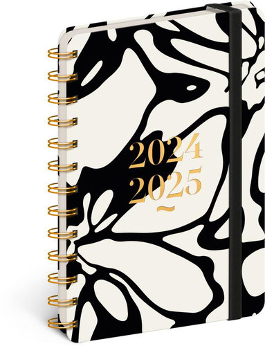NOTIQUE Spiral 18-month diary Petito - Abstract 2024/2025, 13 × 18 cm - Planner - Main image