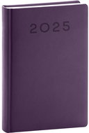 NOTIQUE Daily diary Aprint Neo 2025, purple, 13 × 18 cm - Planner