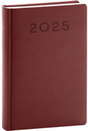 NOTIQUE Diary Aprint Neo 2025, burgundy, 13 × 18 cm - Planner