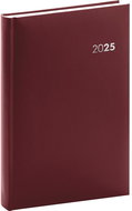 NOTIQUE Diary Balacron 2025, burgundy, 13 × 18 cm - Planner