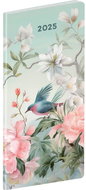 NOTIQUE Pocket diary Birds 2025, monthly planner, 8 × 18 cm - Planner