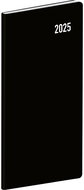 NOTIQUE Pocket diary Black 2025, monthly planner, 8 × 18 cm - Planner