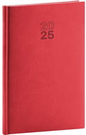 NOTIQUE Týdenní diář Aprint 2025, červený, 15 × 21 cm - Diář