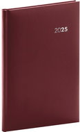 NOTIQUE Weekly diary Balacron 2025, burgundy, 15 × 21 cm - Planner