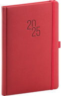 NOTIQUE Weekly diary Diamante 2025, red, 15 × 21 cm - Planner