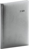 NOTIQUE Weekly diary Balacron 2025, silver, 15 × 21 cm - Planner