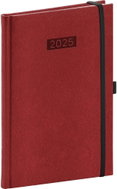 NOTIQUE Weekly diary Diario 2025, burgundy, 15 × 21 cm - Planner
