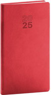 NOTIQUE Pocket diary Aprint 2025, red, 9 × 15,5 cm - Planner