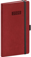 NOTIQUE Pocket diary Diario 2025, burgundy, 9 × 15,5 cm - Planner