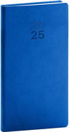 NOTIQUE Kapesní diář Aprint 2025, modrý, 9 × 15,5 cm - Diář