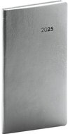 NOTIQUE Pocket diary Balacron 2025, silver, 9 × 15,5 cm - Planner