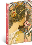 NOTIQUE Weekly magnetic diary Alfons Mucha 2025, 11 × 16 cm - Planner