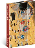 NOTIQUE Týdenní magnetický diář Gustav Klimt 2025, 11 × 16 cm - Diář