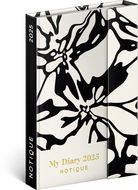 NOTIQUE Týdenní magnetický diář Abstrakt 2025, 11 × 16 cm - Diář