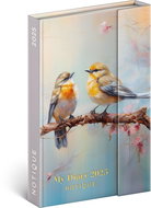 NOTIQUE Weekly magnetic diary Birds 2025, 11 × 16 cm - Planner