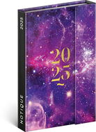NOTIQUE Týdenní magnetický diář Galaxie 2025, 11 × 16 cm - Diář