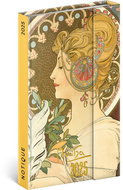 NOTIQUE Weekly magnetic diary Alfons Mucha 2025, 13 × 21 cm - Planner