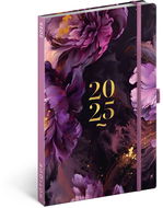 NOTIQUE Týdenní diář Fialová 2025, 13 × 21 cm - Diář