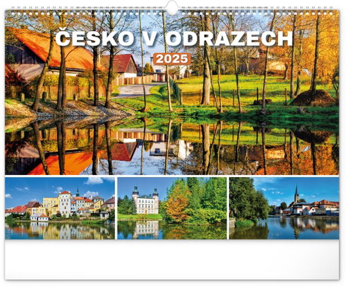 NOTIQUE Wall calendar Czech Republic in reflections 2025, 48 × 33 cm - Wall Calendar - Main image