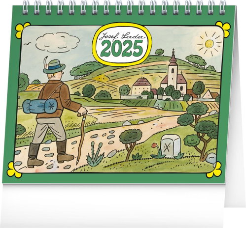 NOTIQUE Josef Lada desk calendar 2025, 16,5 × 13 cm - Desk Calendar - Main image