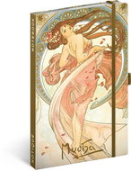 NOTIQUE Notes Alfons Mucha - Dance, lined, 13 × 21 cm - Journal
