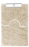 Bathroom + toilet mat - set of 2 pieces BORNEO, beige, 50x80 cm, 40x50 cm Mybesthome - Bath Mat