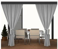 MyBestHome  MIAMI světle šedá 155x240 cm (cena za 1 kus) - Závěs