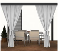 MyBestHome MIAMI white/light cream 155x240 cm (price for 1 piece) - Drape