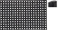 M.A.T. Group gumi lábtörlő, perforált, fekete, 50×80 cm - Lábtörlő