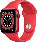 Služba Alza NEO: Wearables Apple Watch Series 6 40 mm Červený hliník s červeným športovým remienkom - Služba
