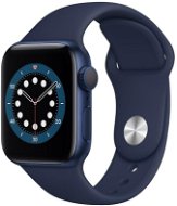 Alza NEO Service: Wearables Apple Watch Series 6 40mm Blue Aluminium with Navy Blue Sports Strap - Service