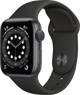 Služba Alza NEO: Wearables Apple Watch Series 6 40 mm Vesmírne sivý hliník s čiernym športovým remienkom - Služba