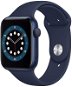 Alza NEO Service: Wearables Apple Watch Series 6 44mm Blue Aluminium with Navy Blue Sports Strap - Service