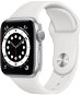 Alza NEO Service: Wearables Apple Watch Series 6 40mm Silver Aluminium with White Sports Strap - Service