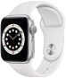 Alza NEO Service: Wearables Apple Watch Series 6 44mm Silver Aluminium with White Sports Strap - Service