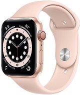 Služba Alza NEO: Apple Watch Series 6 44mm Cellular Zlatý hliník s pískově růžovým sportovním řemínk - Služba