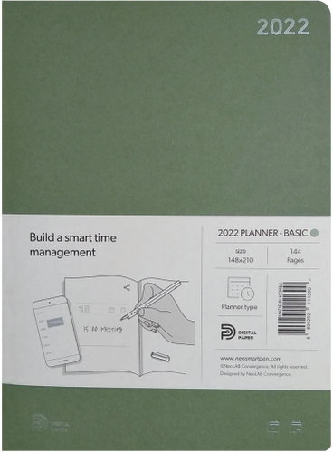 NEO SMARTPEN 2022 měsíční se zápisníkem, zelený - Planner - Main image