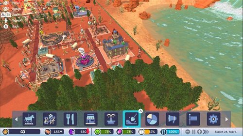 Análise: RollerCoaster Tycoon Adventures (Switch) é um loop pouco