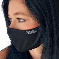 NANO rouška 2-vrstvá s kapsou a klipem L černá - Ústenka
