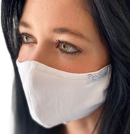 NANO rouška 2-vrstvá s kapsou a klipem L bílá - Ústenka