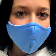 NANO rouška 2-vrstvá s kapsou a klipem M azurová - Ústenka