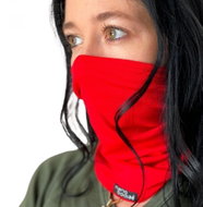 NANO multifunctional scarf with filter pocket L red - Scarf with Membrane