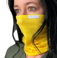 NANO multifunctional scarf with filter pocket S yellow - Scarf with Membrane