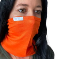 NANO multifunctional scarf with filter pocket S orange - Scarf with Membrane