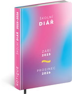 NOTIQUE school pink (September 2025 - December 2026), 9,8 x 14,5 cm - Planner