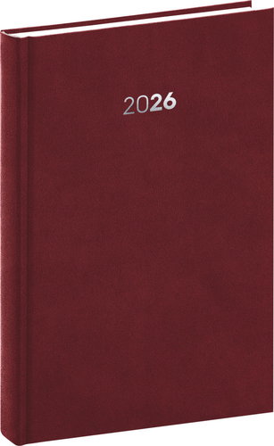 NOTIQUE Balakon 2026 day, burgundy, 15 x 21 cm - Planner - Main image