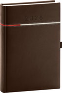 NOTIQUE Tomy 2026 daily, brown-red, 15 x 21 cm - Planner